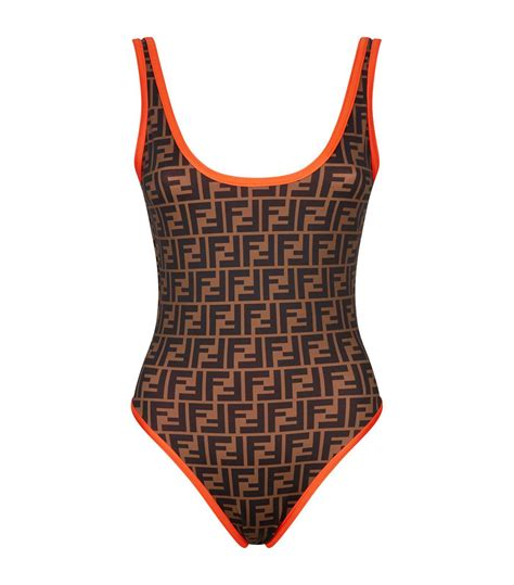 one piece swimsuit fendi|orange Fendi bikini.